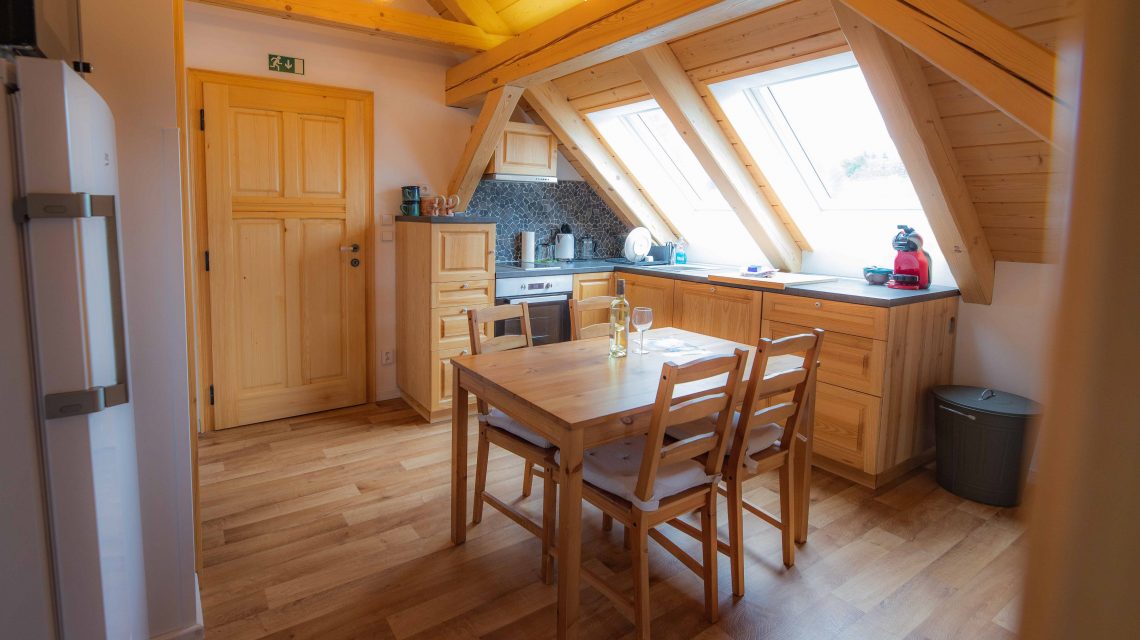 pejchar - obývací pokoj s kuchyňským koutem